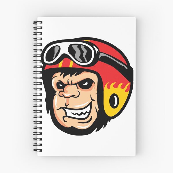 Item preview, Racing Monkey illustration - Cool Monkey Design Gift Idea For Monkey Lovers designed and sold by Prince - Bestseller ★★★★★.