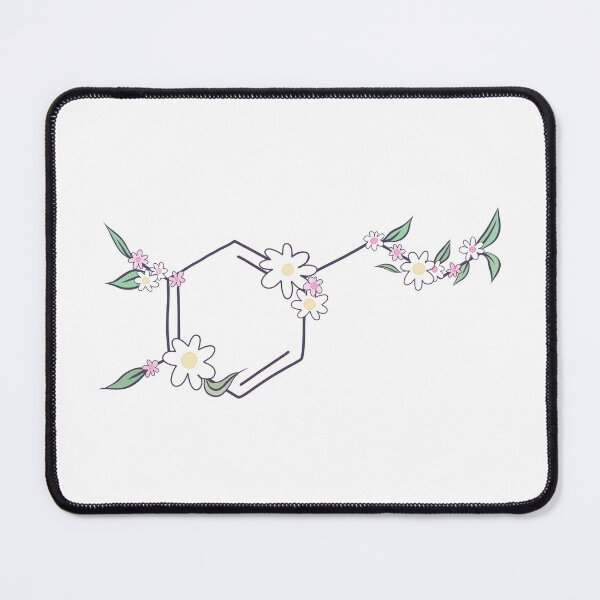 Item preview, Dopamine Molecule Hand Drawn With Flowers designed and sold by illhustration.