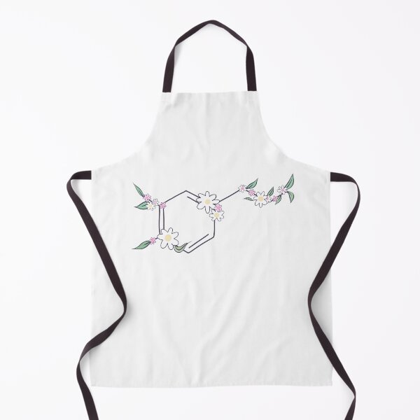 Item preview, Dopamine Molecule Hand Drawn With Flowers designed and sold by illhustration.