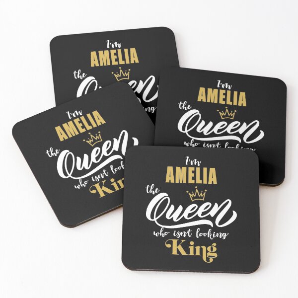 Item preview, name AMELIA "I'm the AMELIA Queen who isn't looking King, Funny Birthday Gift Idea designed and sold by cheslie-style.