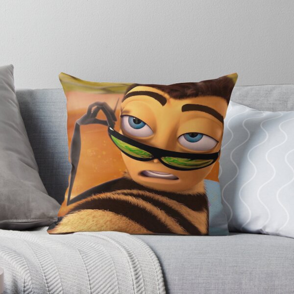 Barry Benson is HOT AF - Bee Movie Meme Throw Pillow
