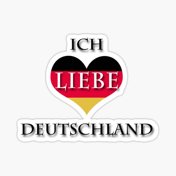Ich liebe deutsche Autos, Geschenk für Deutschland Autoliebhaber' Sticker