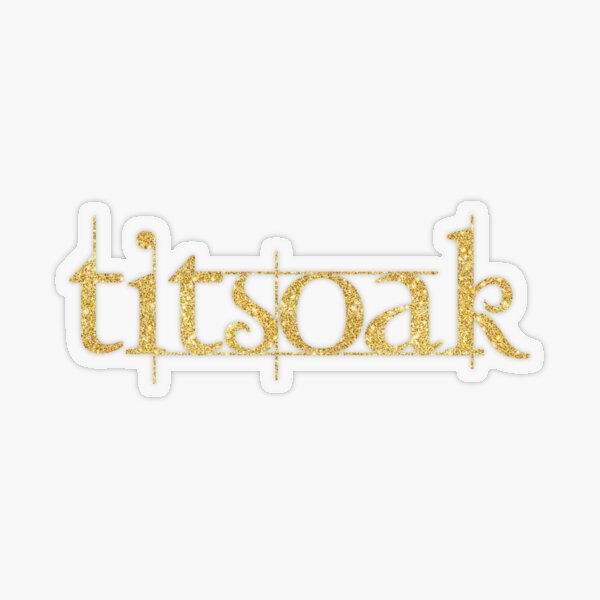 Item preview, TITSOAK - Sparkle Gold designed and sold by stickersworld31.