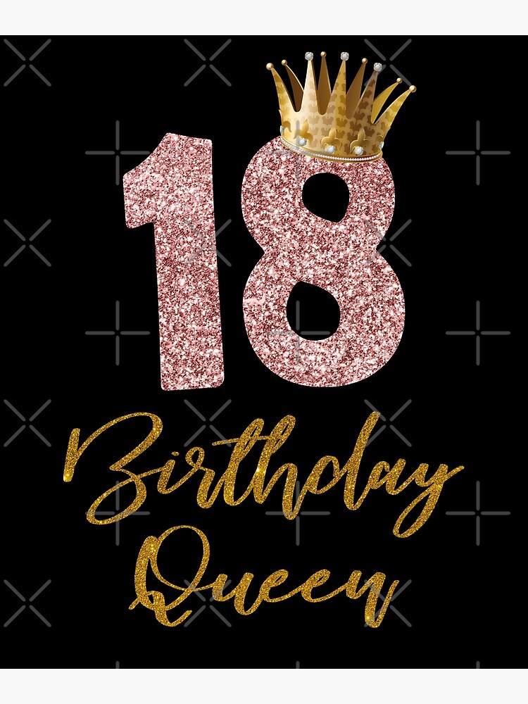 18. Geburtstag Königin 18. Geburtstag Queen 18 Jahre Geschenk Sticker for  Sale by BoxxnNeed 4.8/5