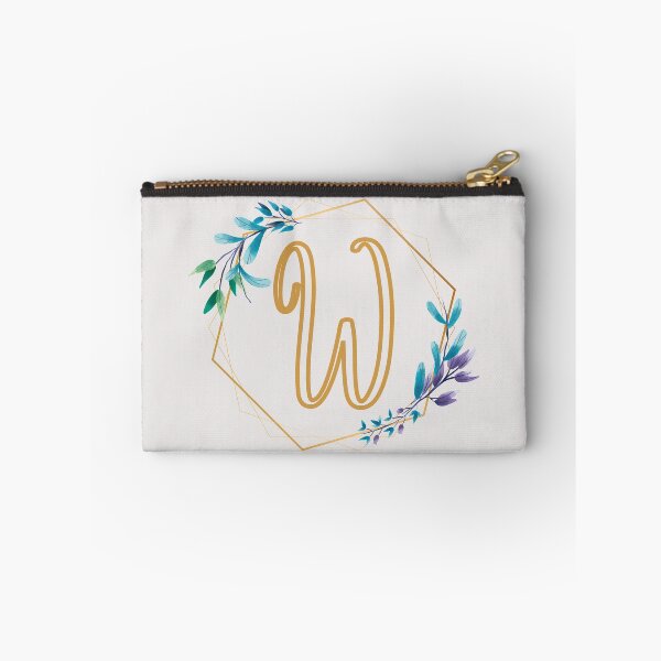 Item preview, Cursive Letter W Floral Frame designed and sold by LetterMom.