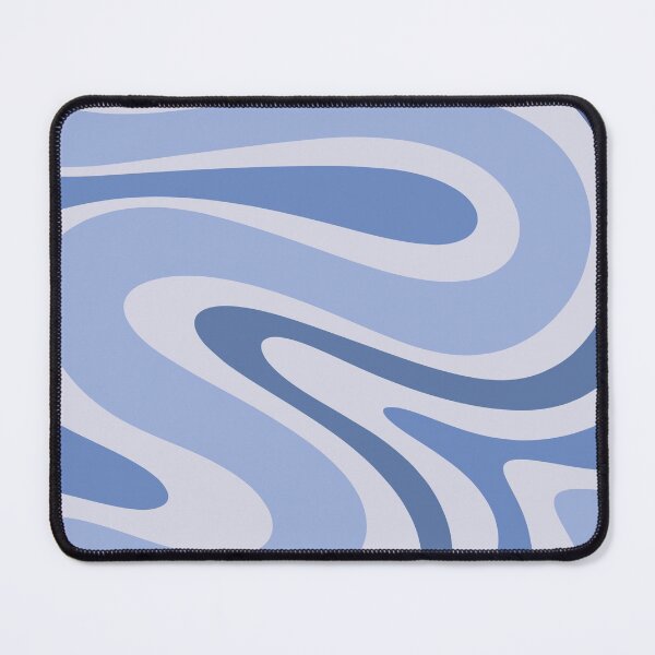 Item preview, Retro Swirls Periwinkle Blue Abstract designed and sold by kierkegaard.