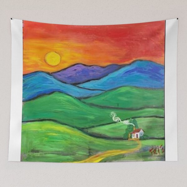 Item preview, Cabin in the Blue Ridge Mountains at sunset by Charlie Frye designed and sold by FryeFolkArt.