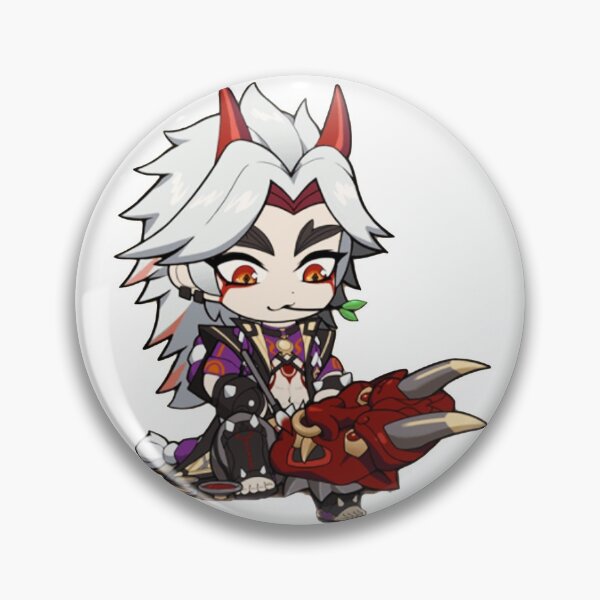 Item preview, Genshin Impact Arataki Itto Chibi Cute  designed and sold by Omagatoki.