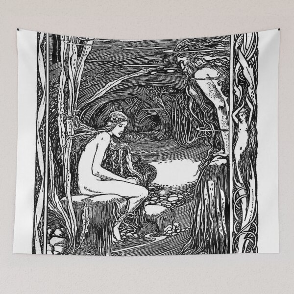 Item preview, Undine by the river  designed and sold by ArtHistoryLover.