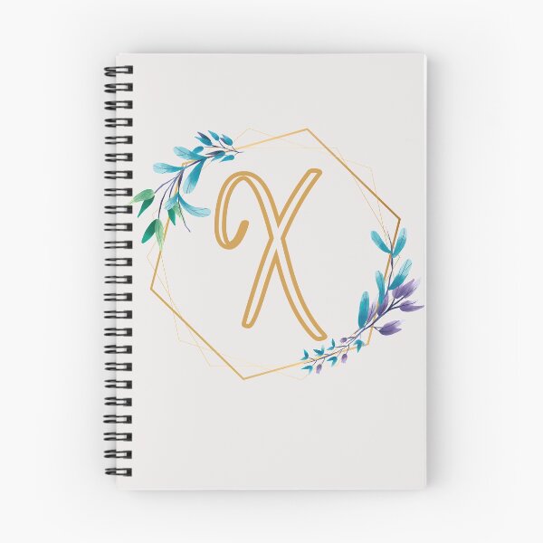 Item preview, Cursive Letter X Floral Frame designed and sold by LetterMom.