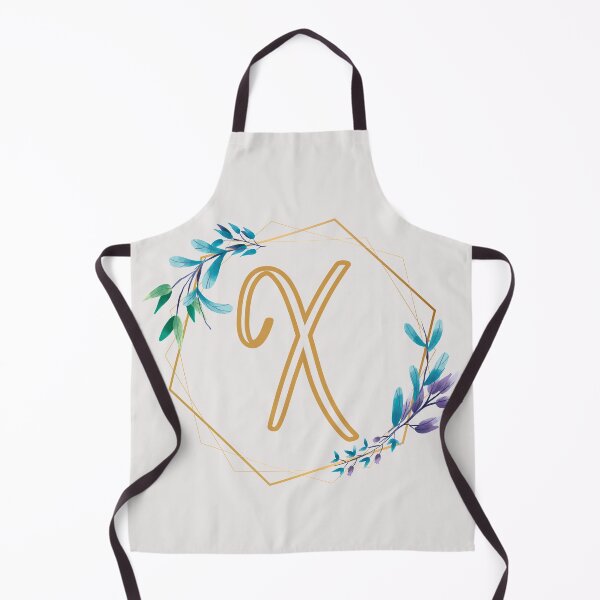 Item preview, Cursive Letter X Floral Frame designed and sold by LetterMom.