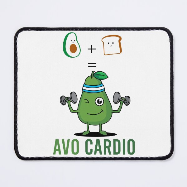 Item preview, funny avacado+toast=avo cardio designed and sold by Chichmano.