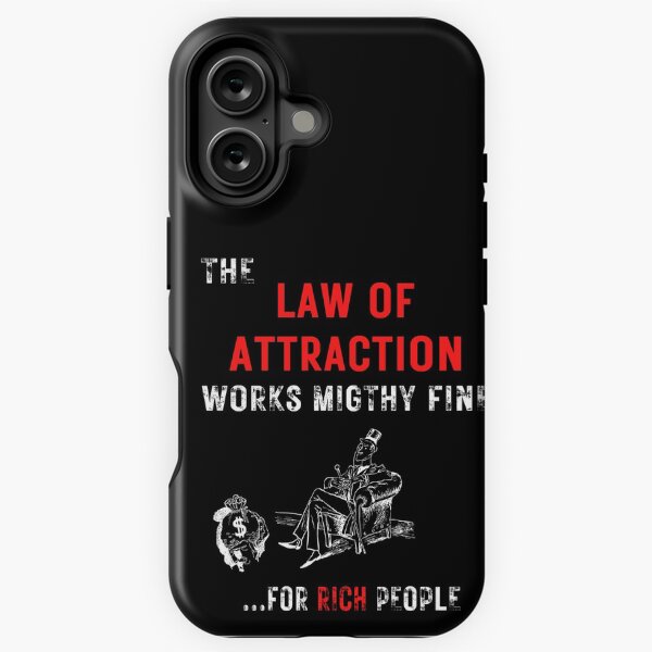 Item preview, Law of Attraction Ironic White Lettering designed and sold by NewHumansDesign.