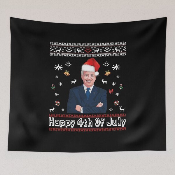 Item preview, funny Santa Joe Biden Happy Fourth Of July Ugly Christmas  designed and sold by thepeaceful90.