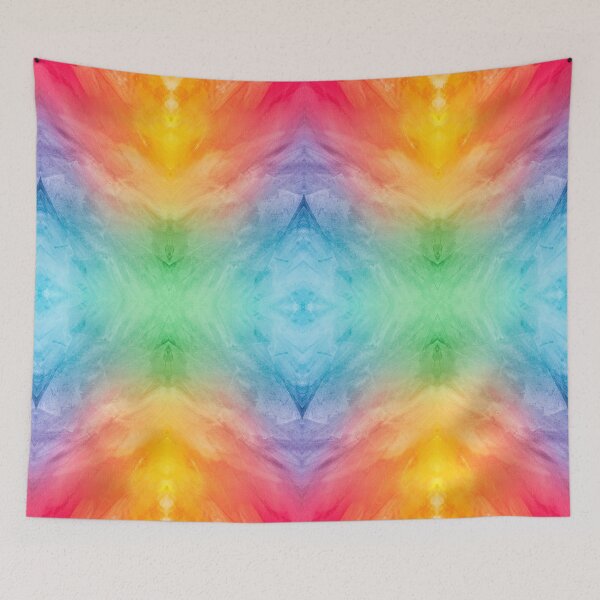 Item preview, Rainbow Watercolor Kaleidoscope Pattern  designed and sold by Designs By YL.