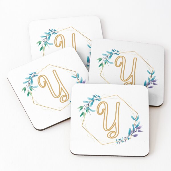 Item preview, Cursive Letter Y Floral Frame designed and sold by LetterMom.