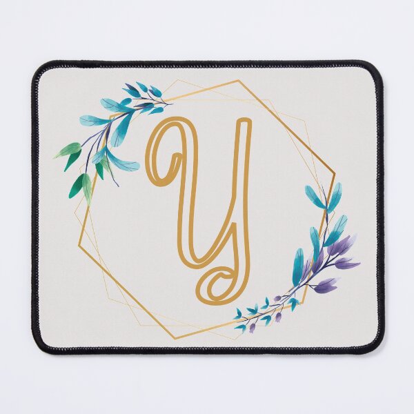 Item preview, Cursive Letter Y Floral Frame designed and sold by LetterMom.