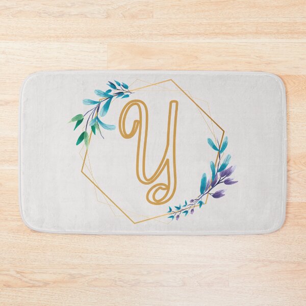 Item preview, Cursive Letter Y Floral Frame designed and sold by LetterMom.