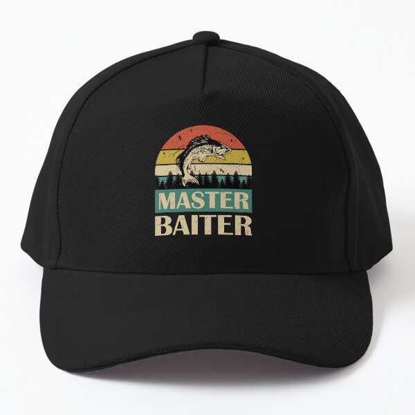 Vista previa del artículo con la obra «Master Baiter Retro Vintage Sunset Regalo divertido de pesca», diseñado y vendido por EvengoDesign89.