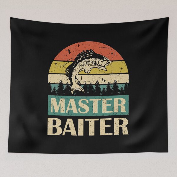 Item preview, Master Baiter Retro Vintage Sunset Funny Fishing Gift designed and sold by EvengoDesign89.