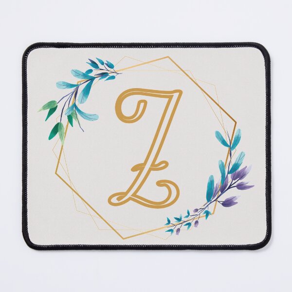 Item preview, Cursive Letter Z Floral Frame designed and sold by LetterMom.