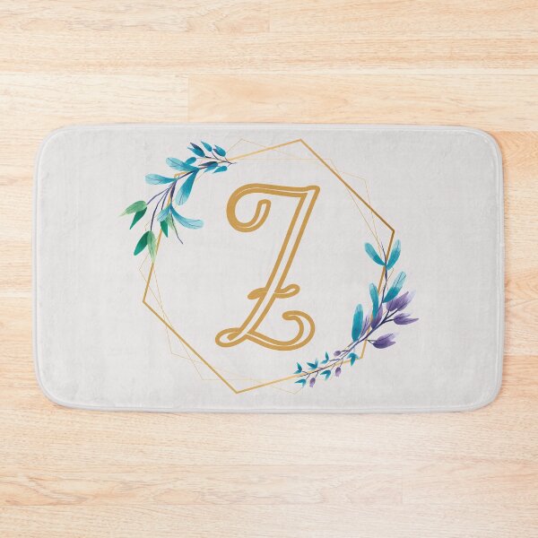 Item preview, Cursive Letter Z Floral Frame designed and sold by LetterMom.