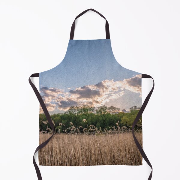 Item preview, Field of common reeds, a wall of trees and the morning sunlight - designed and sold by FelCastro.