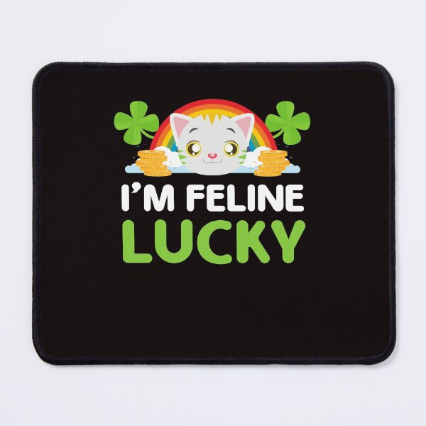 Item preview, Funny St. Paddy Shenanigans I'm Feline Lucky Cat Lover designed and sold by MagicSD Designs.