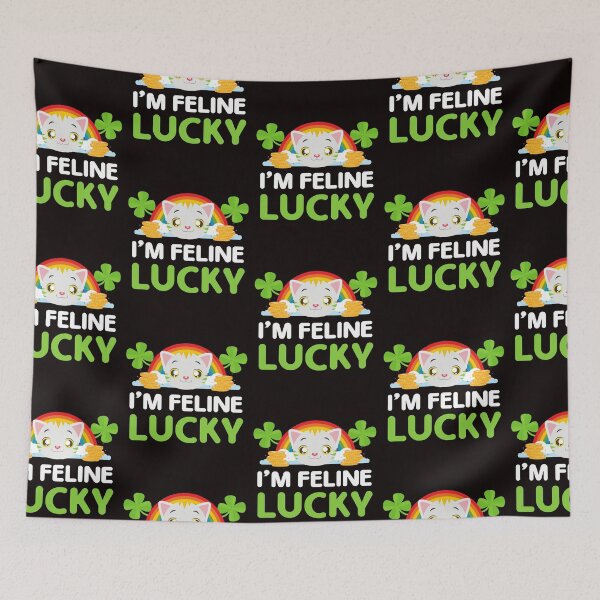 Item preview, Funny St. Paddy Shenanigans I'm Feline Lucky Cat Lover designed and sold by MagicSD Designs.