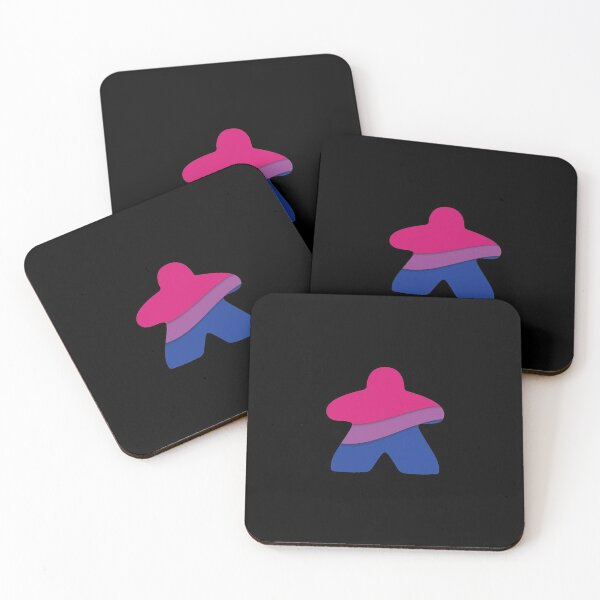 Item preview, Bi Flag Meeple  designed and sold by geekyT.