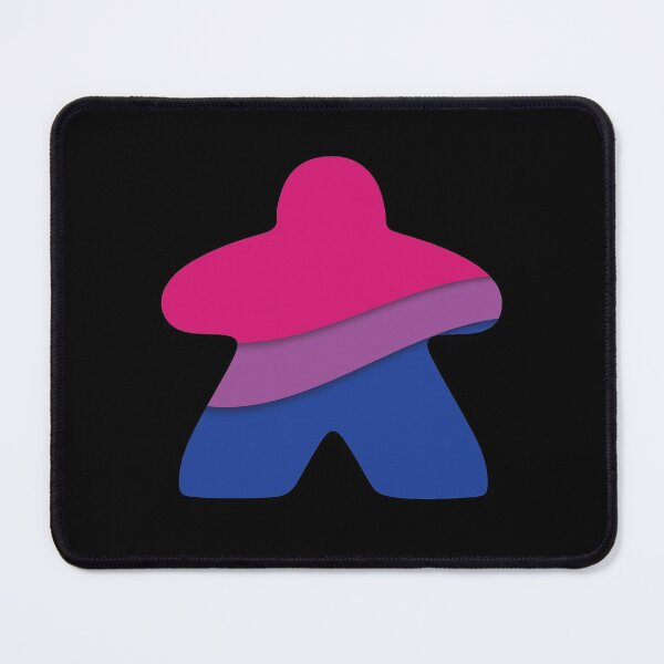 Item preview, Bi Flag Meeple designed and sold by geekyT.