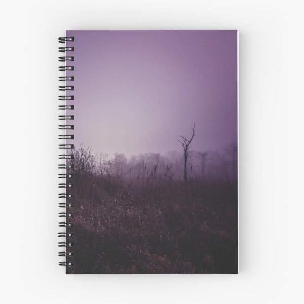Item preview, The morning's dawn. Purple dark background: forest in the mist designed and sold by aquapixel.