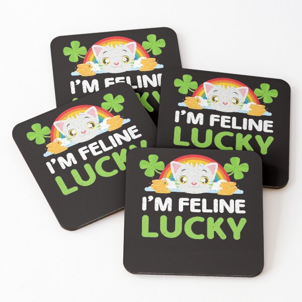 Item preview, Funny St. Paddy Shenanigans I'm Feline Lucky Cat Lover designed and sold by MagicSD Designs.