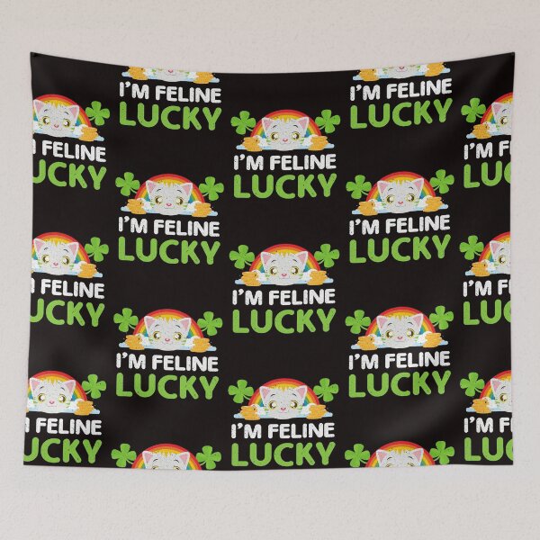 Item preview, Funny St. Paddy Shenanigans I'm Feline Lucky Cat Lover designed and sold by MagicSD Designs.