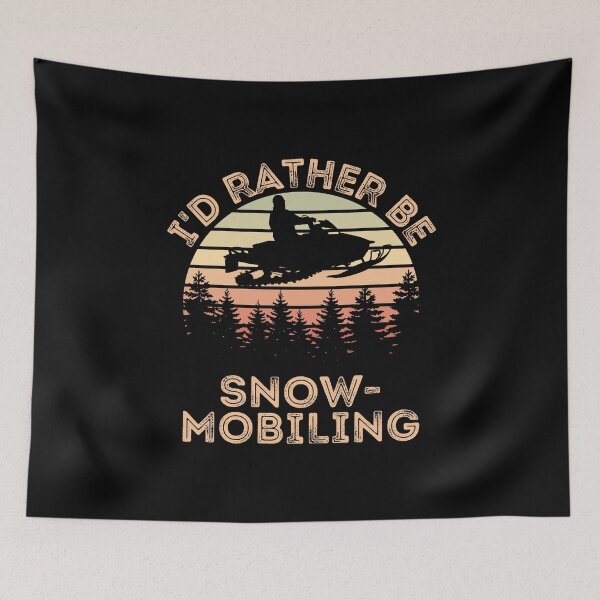 Item preview, I'd Rather be Snowmobiling. Snowmobile shirt designed and sold by Dunn Designs.
