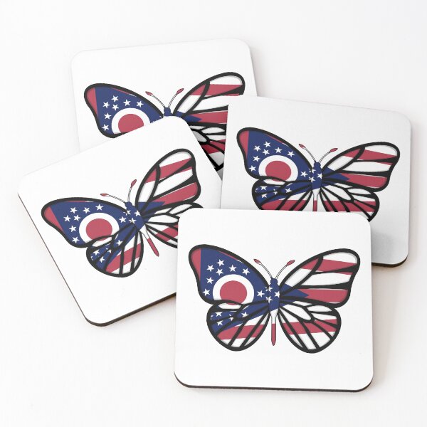 Item preview, State of Ohio Flag Butterfly designed and sold by Gsallicat.