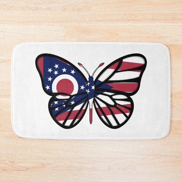 Item preview, State of Ohio Flag Butterfly designed and sold by Gsallicat.