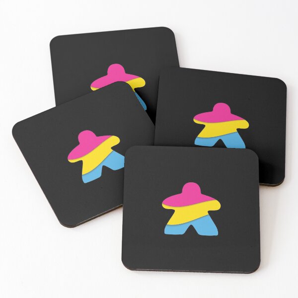 Item preview, Pan Flag Meeple  designed and sold by geekyT.