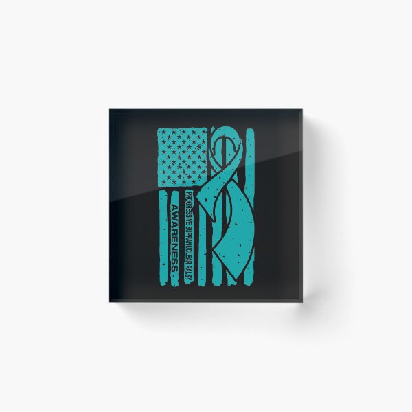 Item preview, Progressive Supranuclear Palsy Awareness Ribbon American Flag designed and sold by Tadmab.