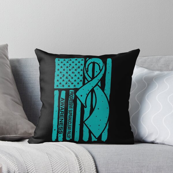 Item preview, Progressive Supranuclear Palsy Awareness Ribbon American Flag designed and sold by Tadmab.