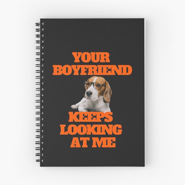 Item preview, Your Boyfriend Keeps Looking at Me Dog with Glasses Design designed and sold by universegrace.