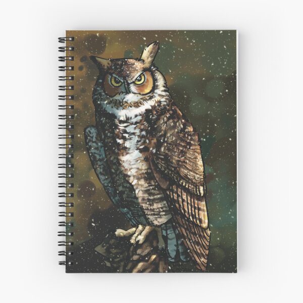 Aperçu de l'œuvre Hibou grand duc créée et vendue par norahmccawart.