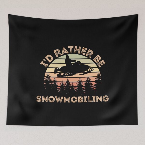 Item preview, I'd Rather be Snowmobiling. Snowmobile winter shirt designed and sold by Dunn Designs.