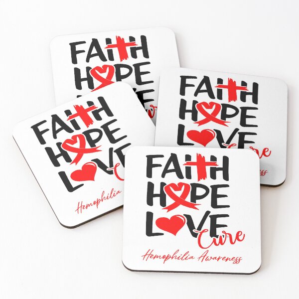 Item preview, Faith Hope Love Cure Hemophilia Awareness designed and sold by Grooffos.