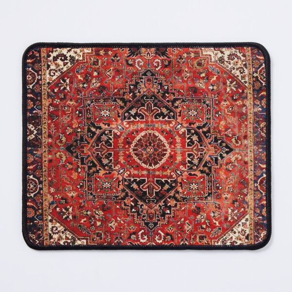 Artikelvorschau, Antiker Vintage-Boho-Perserteppich-Druck von Heriz entworfen und verkauft von Vicky Brago-Mitchell®.