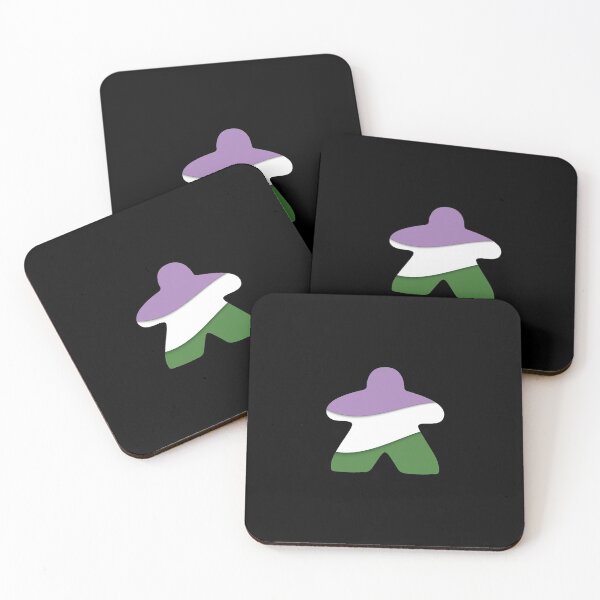 Item preview, Genderqueer Flag Meeple  designed and sold by geekyT.