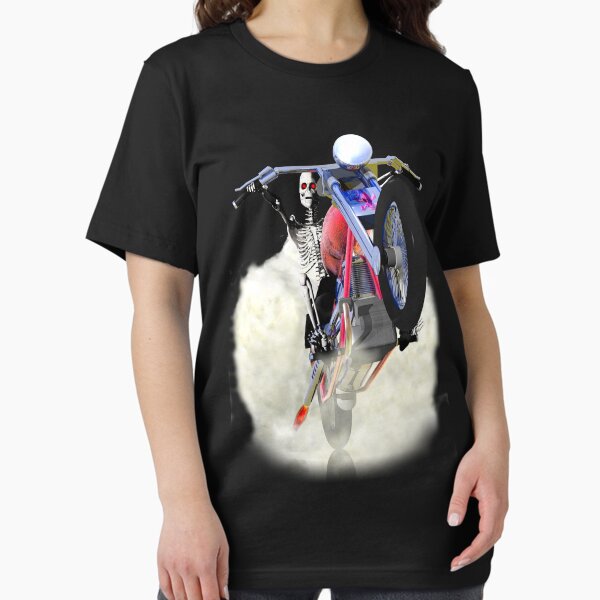 Item preview, Skeleton on a bike. designed and sold by Carol and Mike Werner.