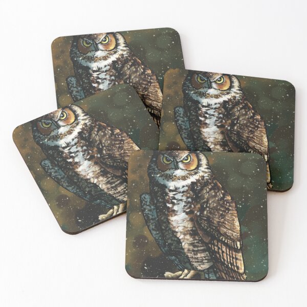 Item preview, Great Horned Owl designed and sold by norahmccawart.