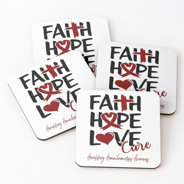 Item preview, Faith Hope Love Cure Hereditary Hemochromatosis Awareness designed and sold by Grooffos.