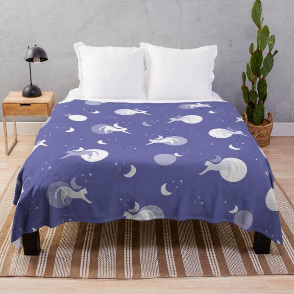 Item preview, Magic cat pattern. Very peri Pantone. Art print designed and sold by Aleksse.